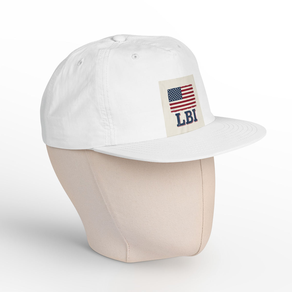 AMERICAN FLAG LBI  Embroidered Globe Baseball Hat