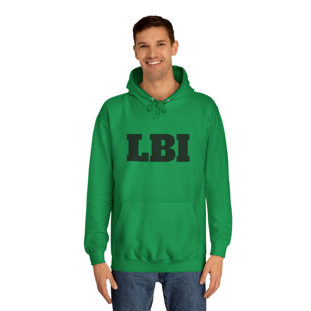 LBI College Hoodie — Classic Campus Lettering Pullover