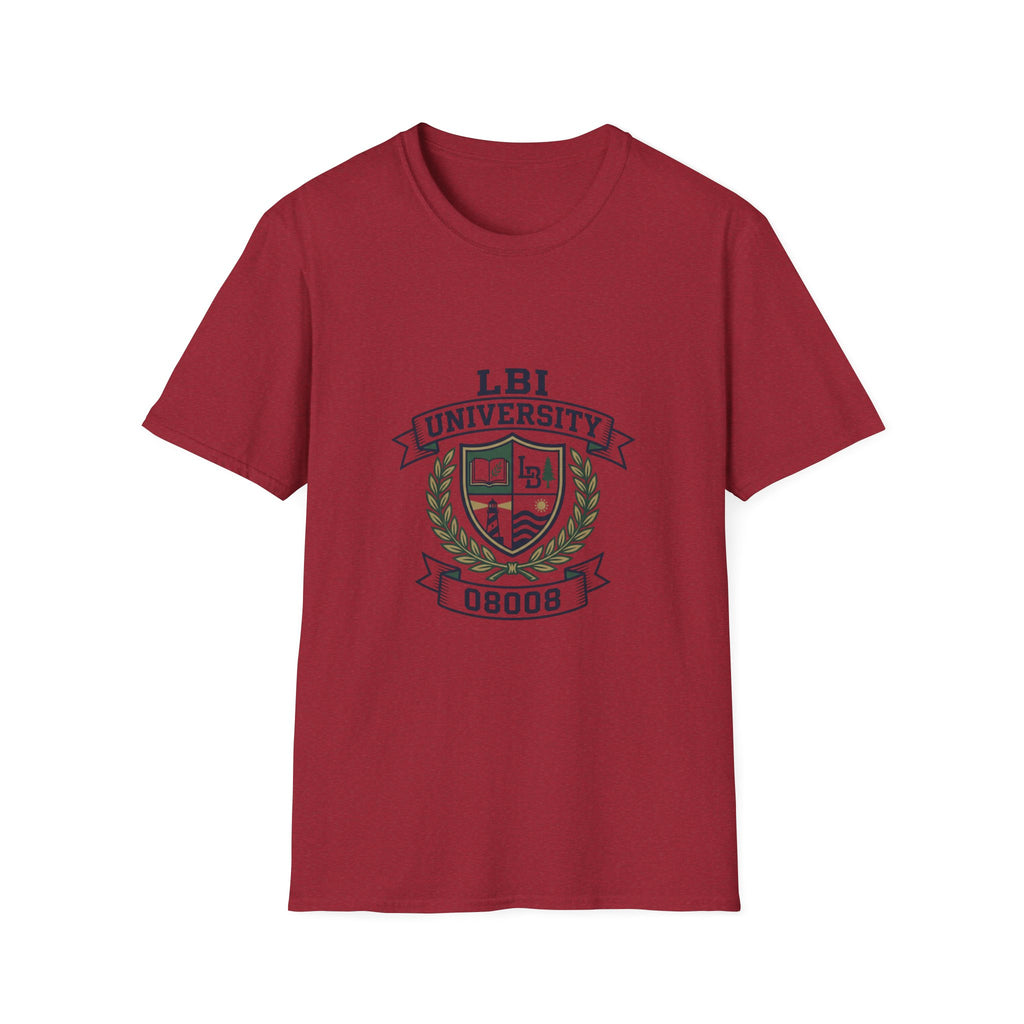 LBI UNIVERSITY 08008 T‑Shirt Trademarked