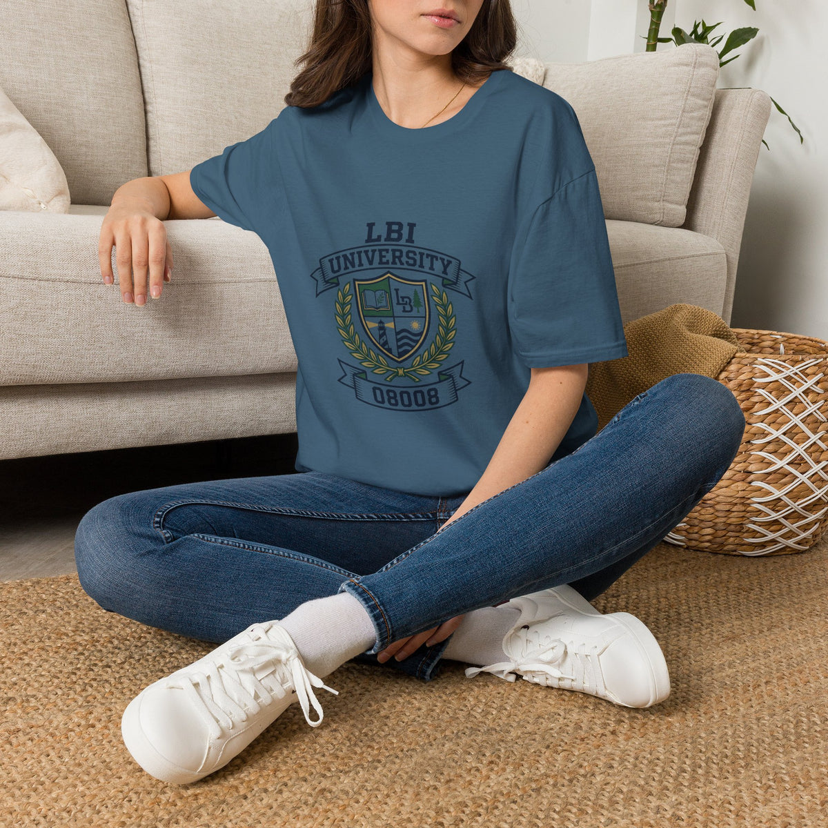 LBI UNIVERSITY 08008 T‑Shirt Trademarked
