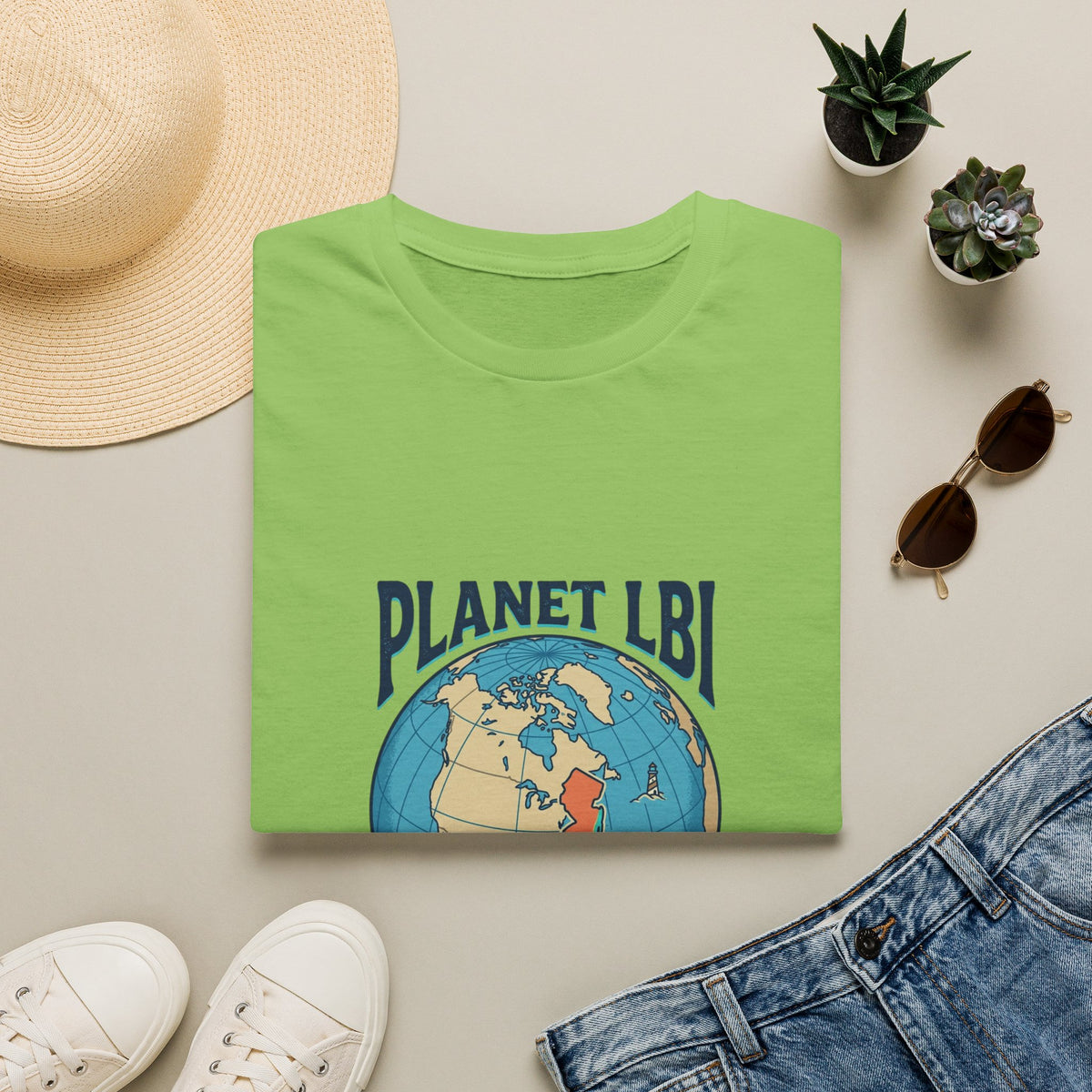 PLANET LBI 08008 NJ Trademarked T‑Shirt