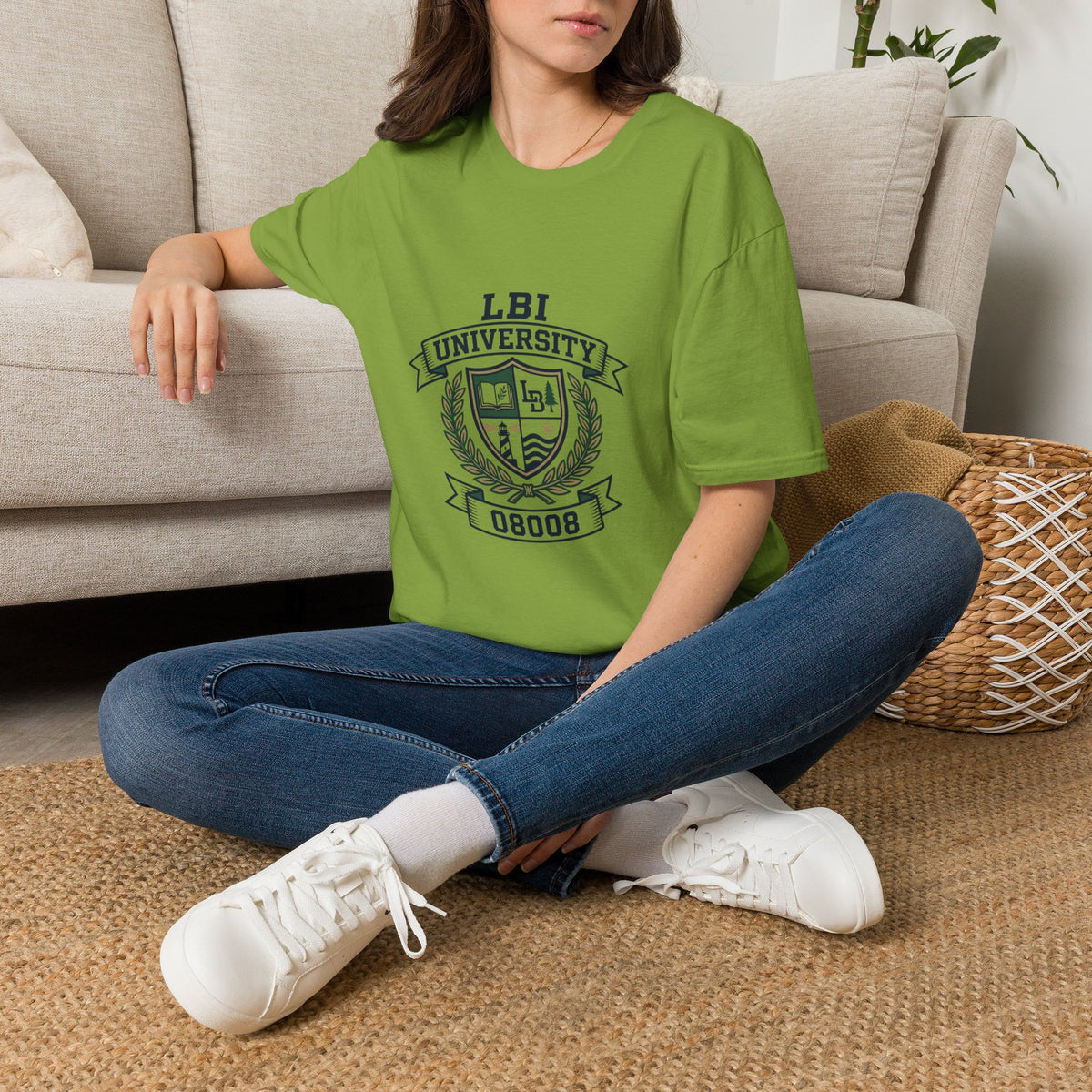 LBI UNIVERSITY 08008 T‑Shirt Trademarked