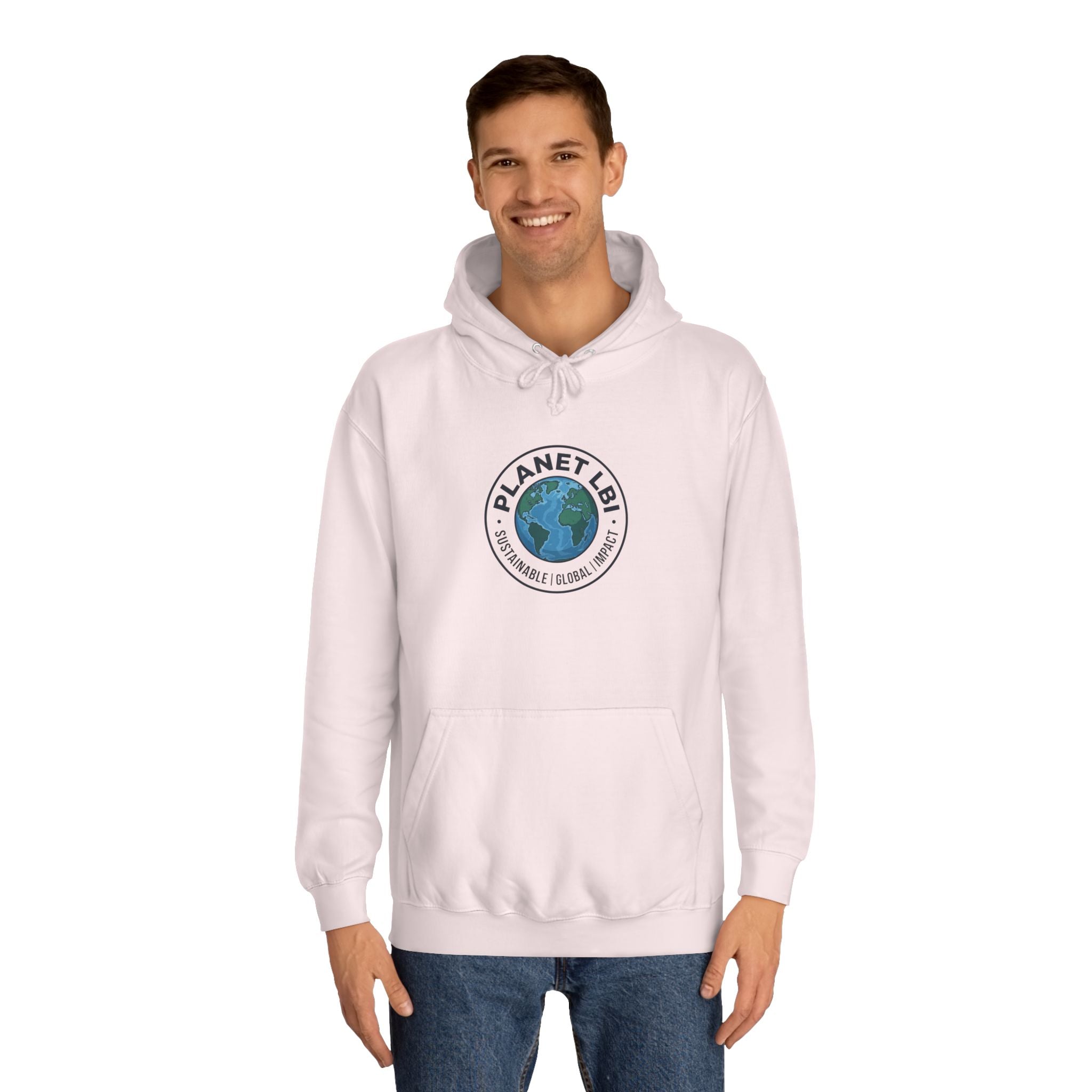 Planet LBI Hoodie — Earth Graphic Eco-Friendly Sweatshirt