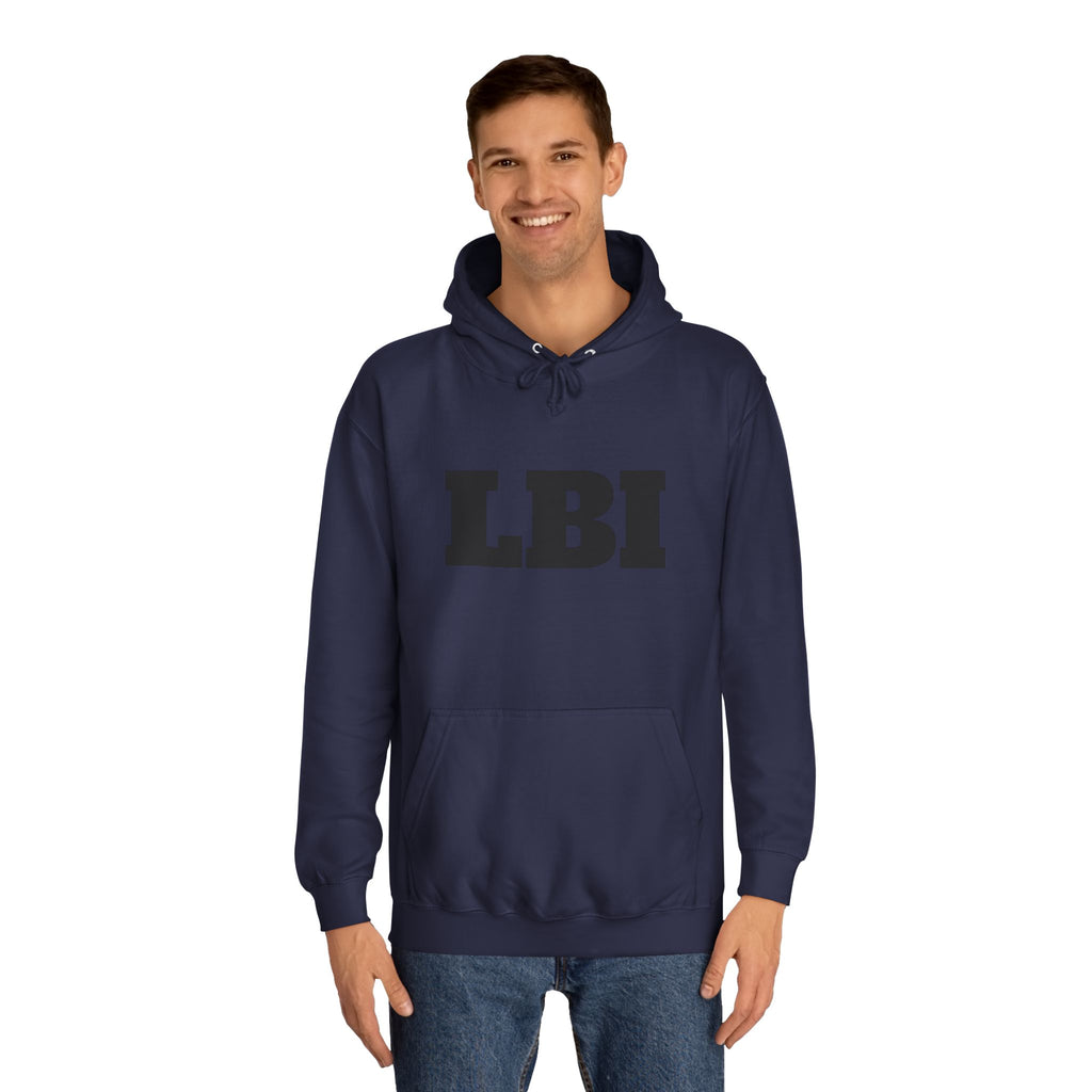 LBI College Hoodie — Classic Campus Lettering Pullover