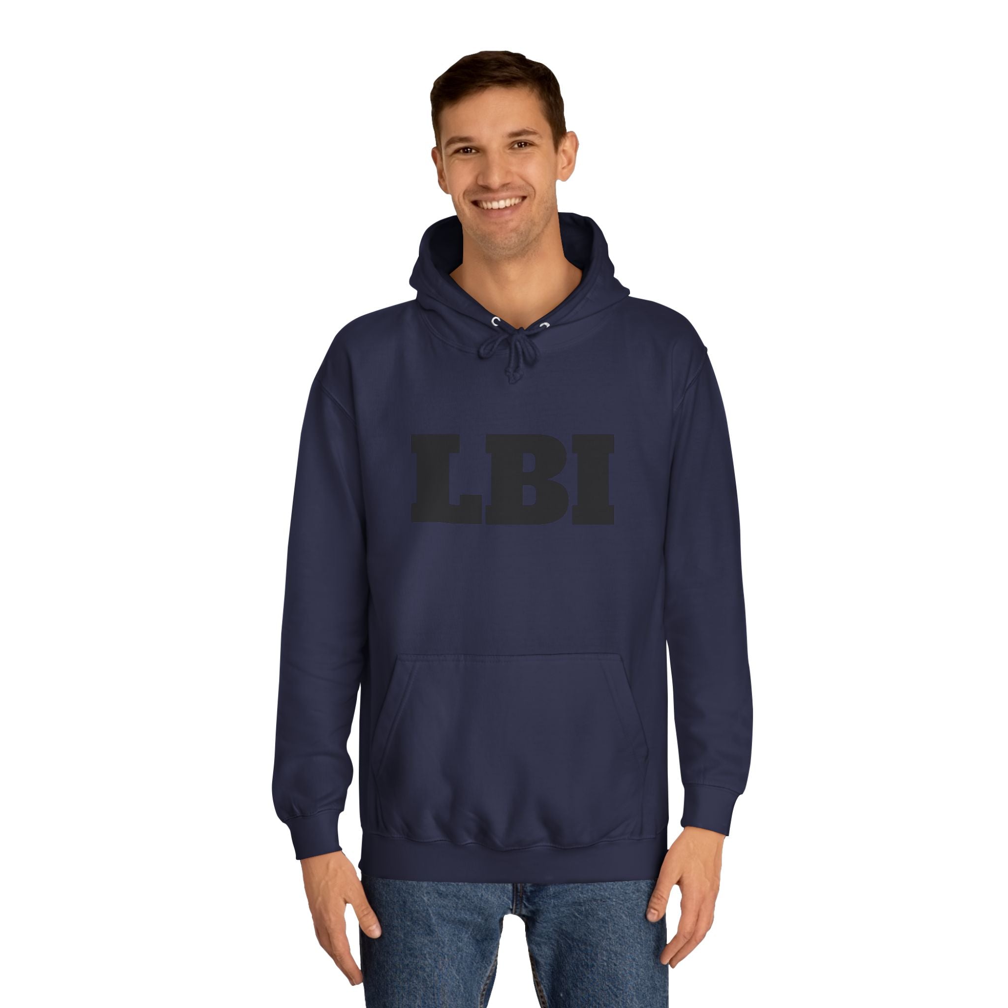 LBI College Hoodie — Classic Campus Lettering Pullover