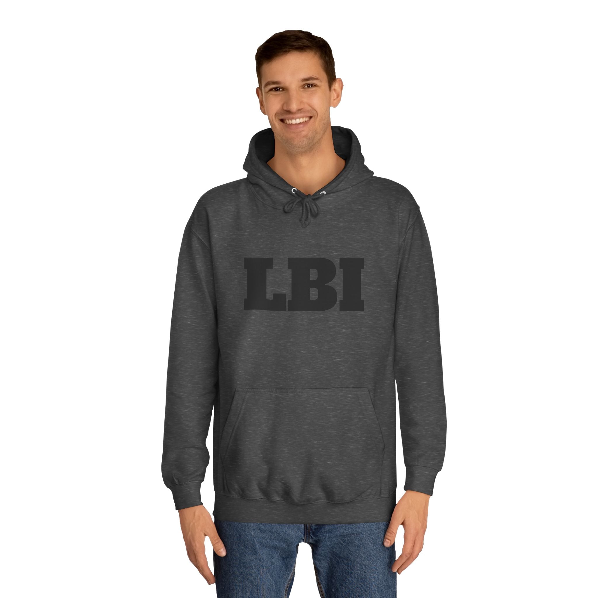 LBI College Hoodie — Classic Campus Lettering Pullover