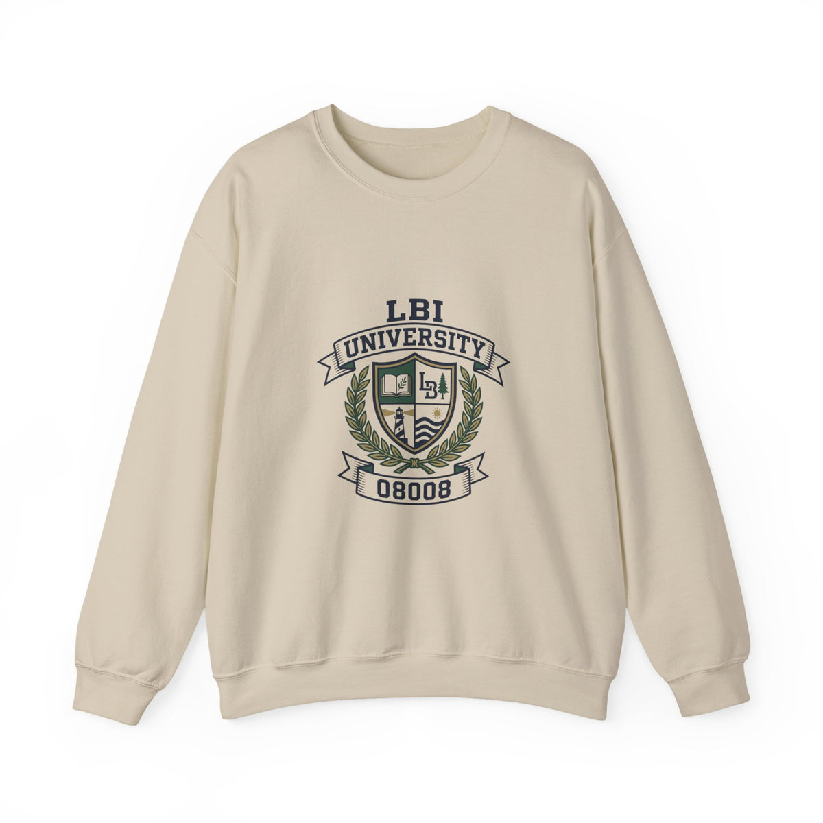 Trademarked: LBI UNIVERSITY Crewneck Sweatshirt