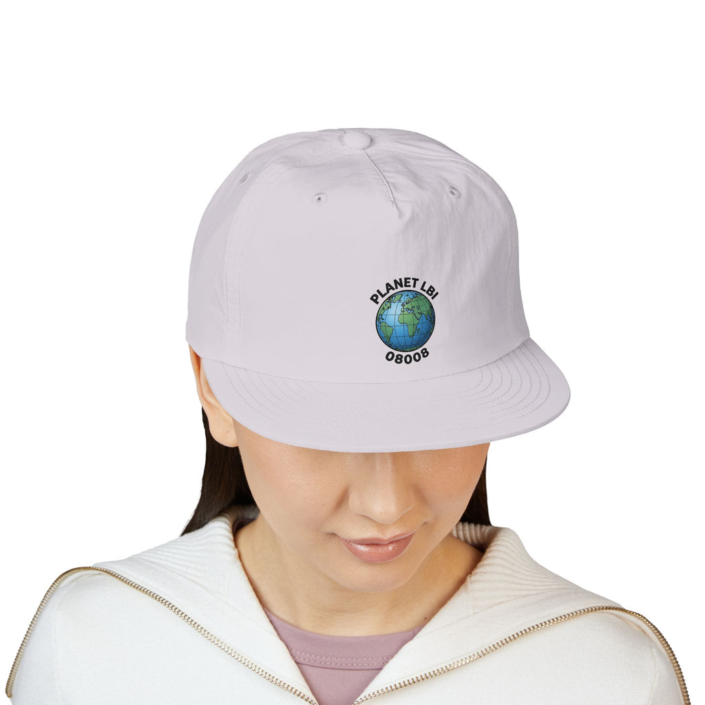 Surf Cap — 'Planet LBI ' Embroidered Globe Baseball Hat