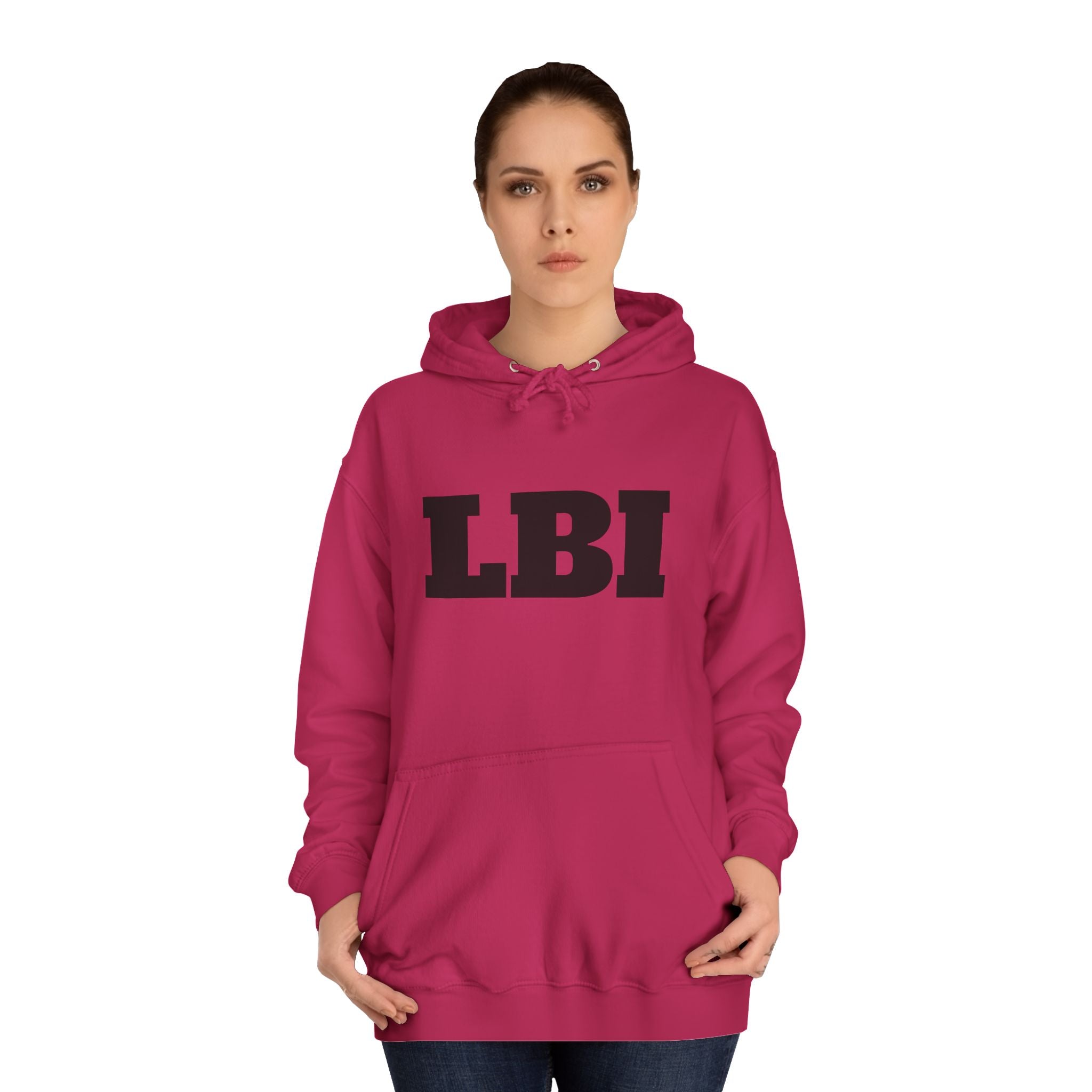 LBI College Hoodie — Classic Campus Lettering Pullover