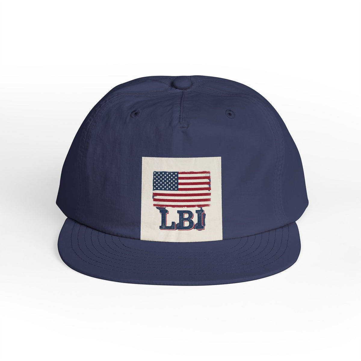 AMERICAN FLAG LBI  Embroidered Globe Baseball Hat