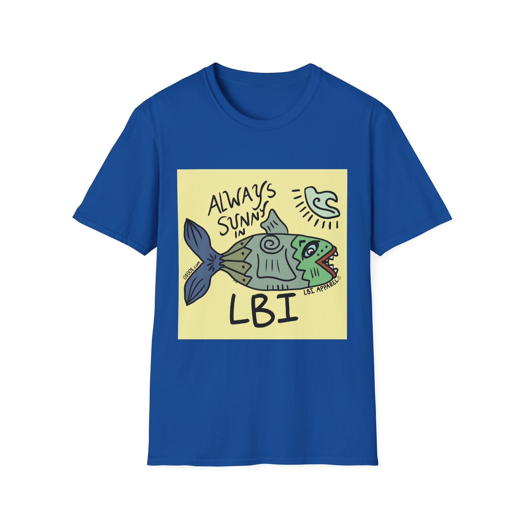 Always Sunny in LBI T-Shirt — Beachy Fish Graphic Tee