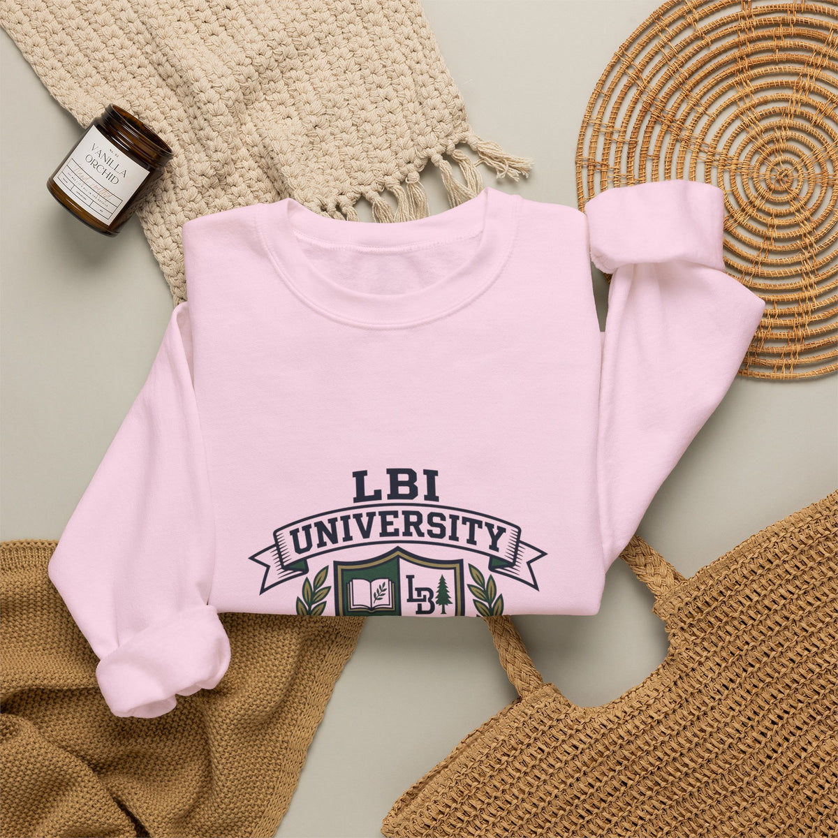 Trademarked: LBI UNIVERSITY Crewneck Sweatshirt