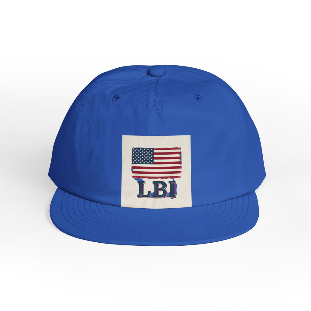 AMERICAN FLAG LBI  Embroidered Globe Baseball Hat