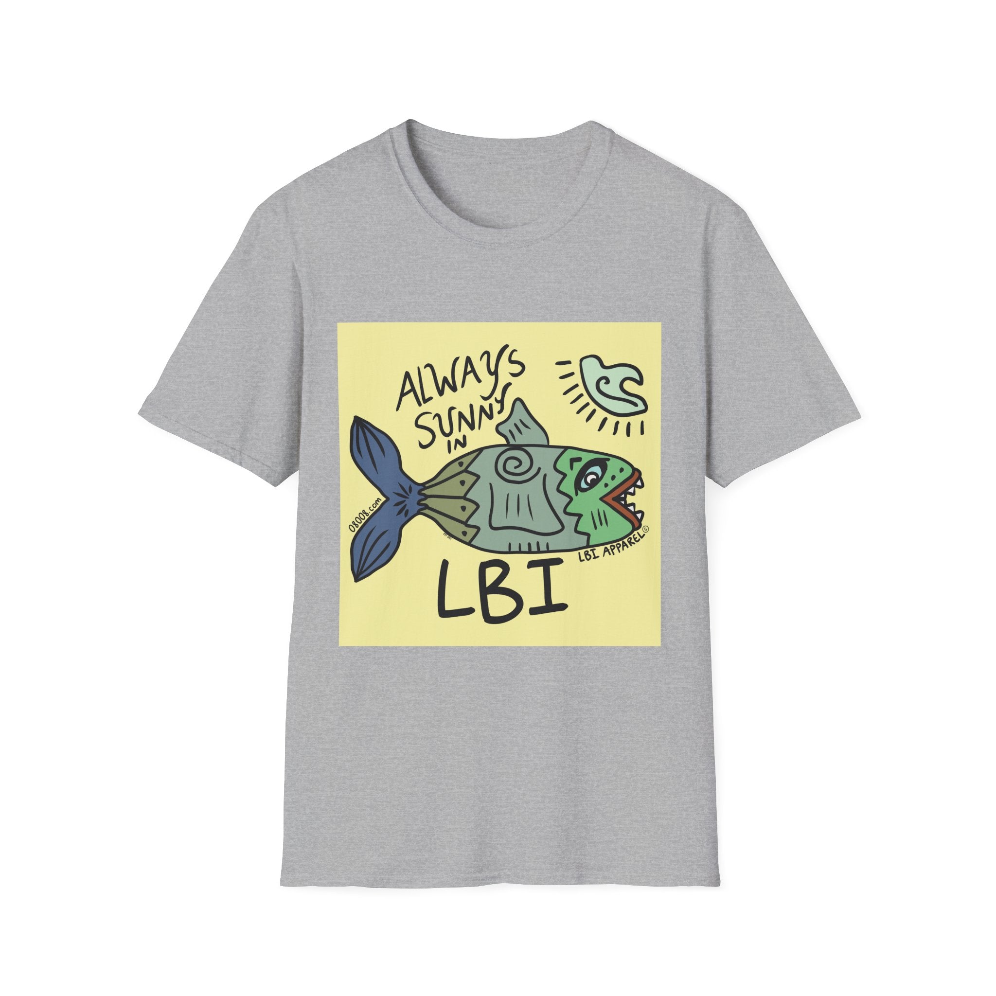 Always Sunny in LBI T-Shirt — Beachy Fish Graphic Tee