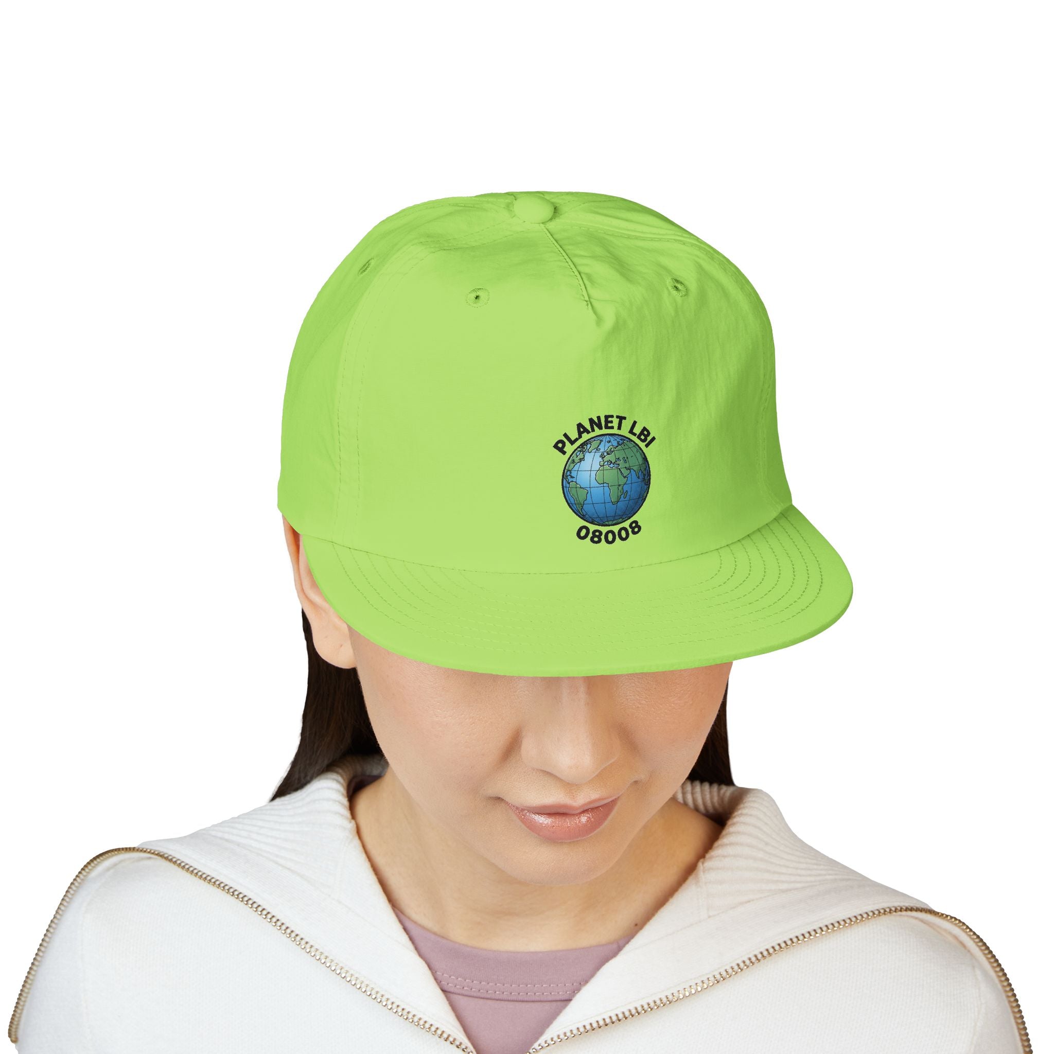 Surf Cap — 'Planet LBI ' Embroidered Globe Baseball Hat