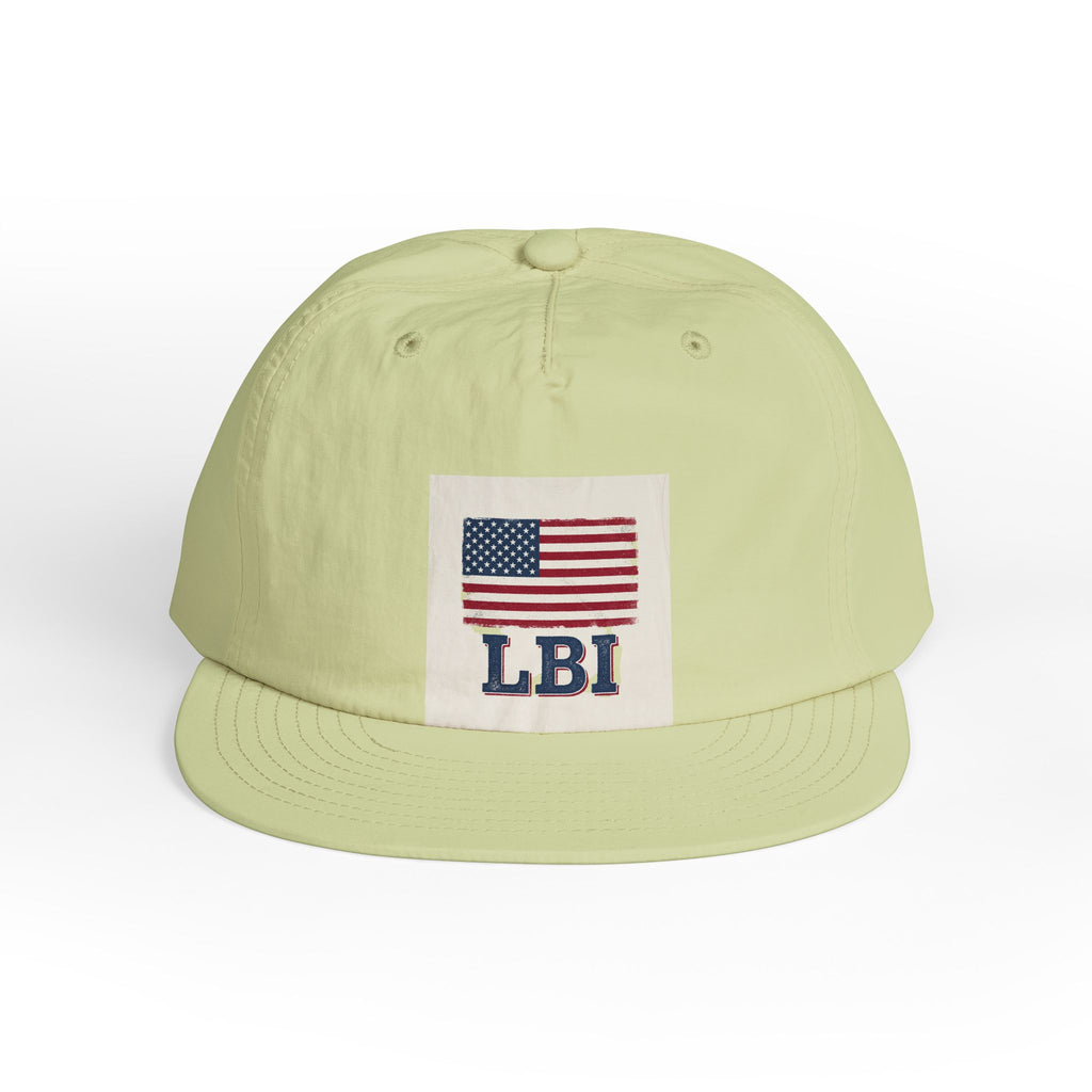 AMERICAN FLAG LBI  Embroidered Globe Baseball Hat