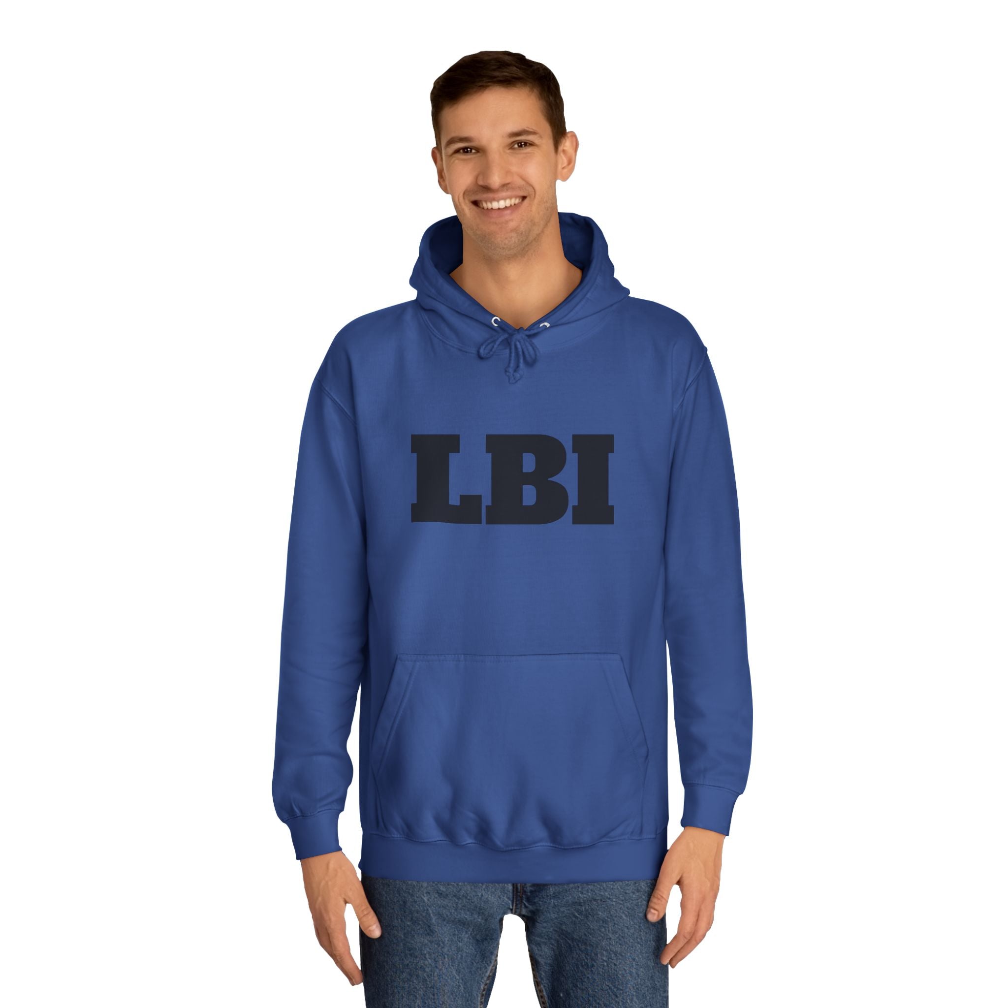 LBI College Hoodie — Classic Campus Lettering Pullover