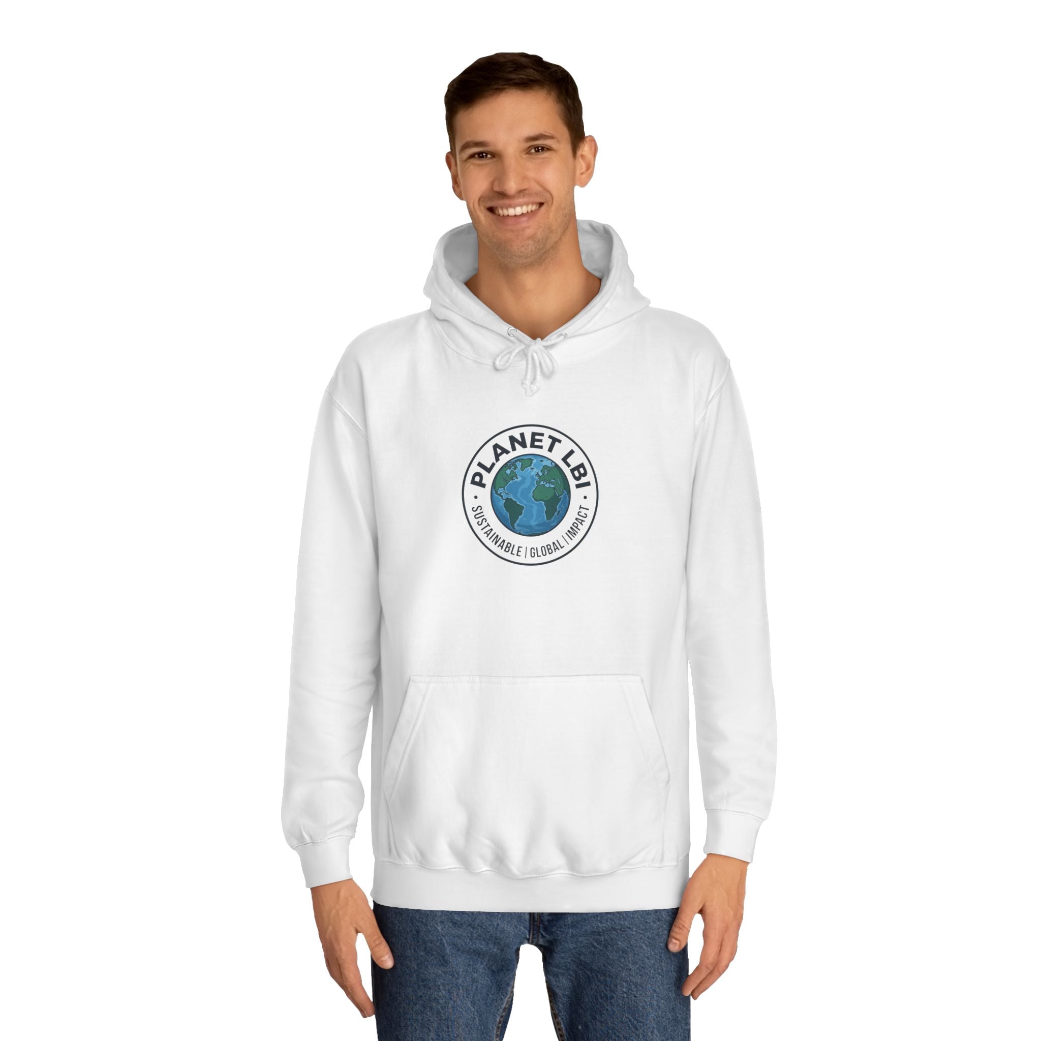Planet LBI Hoodie — Earth Graphic Eco-Friendly Sweatshirt