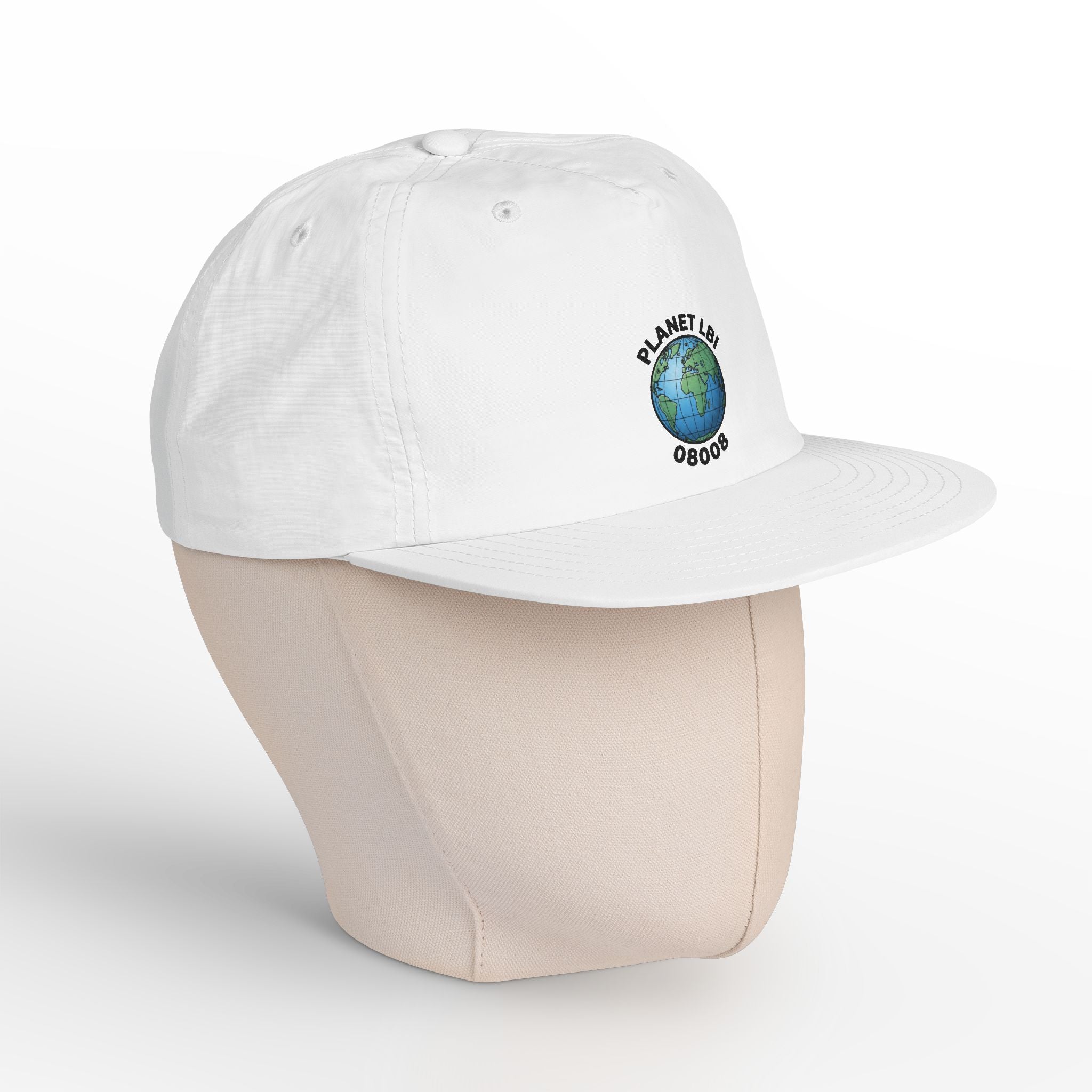 Surf Cap — 'Planet LBI ' Embroidered Globe Baseball Hat