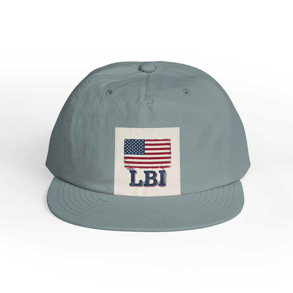 AMERICAN FLAG LBI  Embroidered Globe Baseball Hat