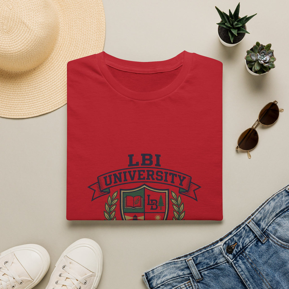 LBI UNIVERSITY 08008 T‑Shirt Trademarked