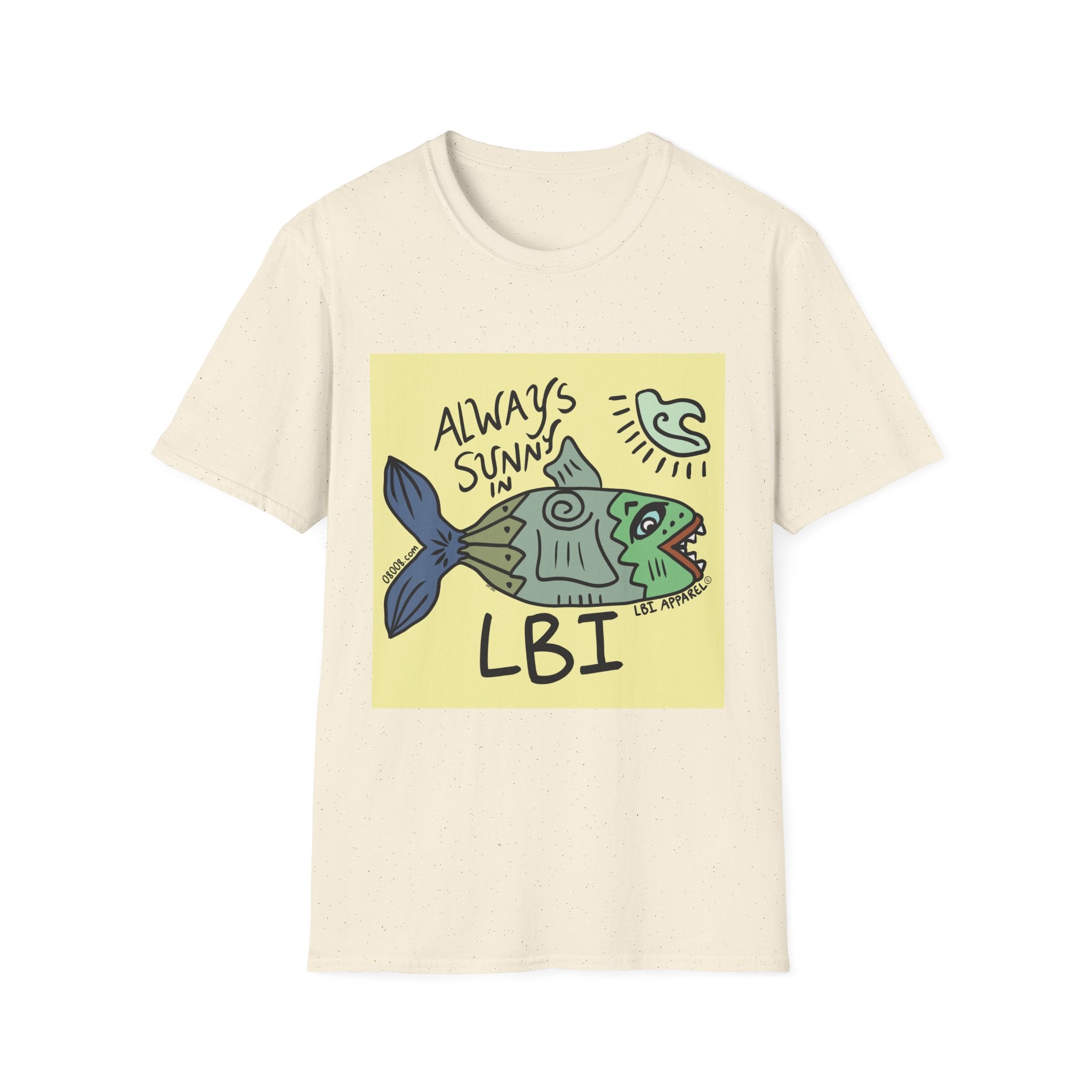 Always Sunny in LBI T-Shirt — Beachy Fish Graphic Tee