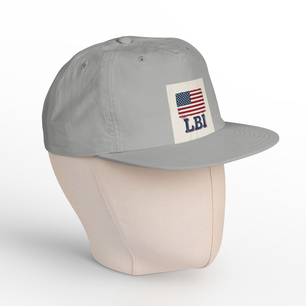 AMERICAN FLAG LBI  Embroidered Globe Baseball Hat