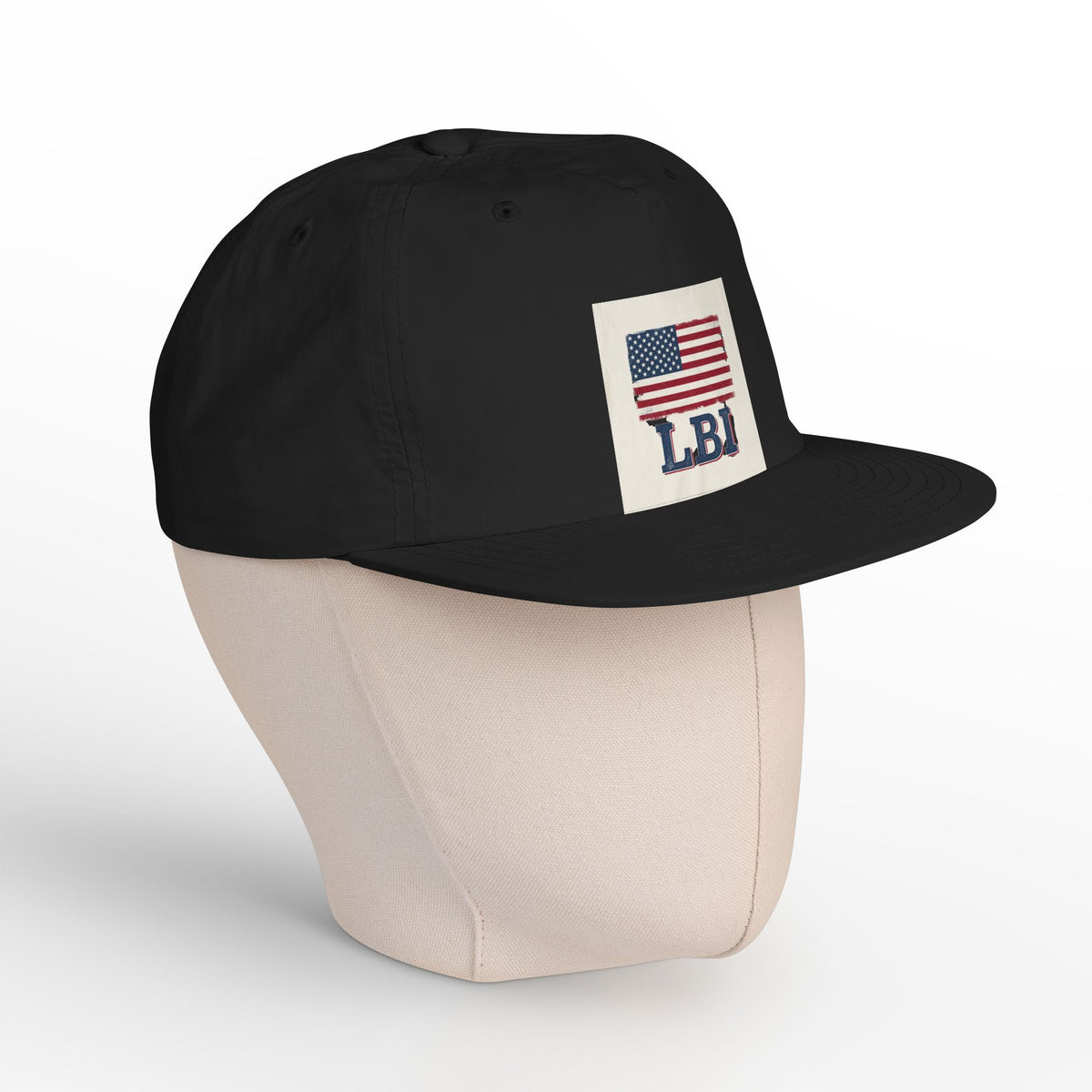 AMERICAN FLAG LBI  Embroidered Globe Baseball Hat