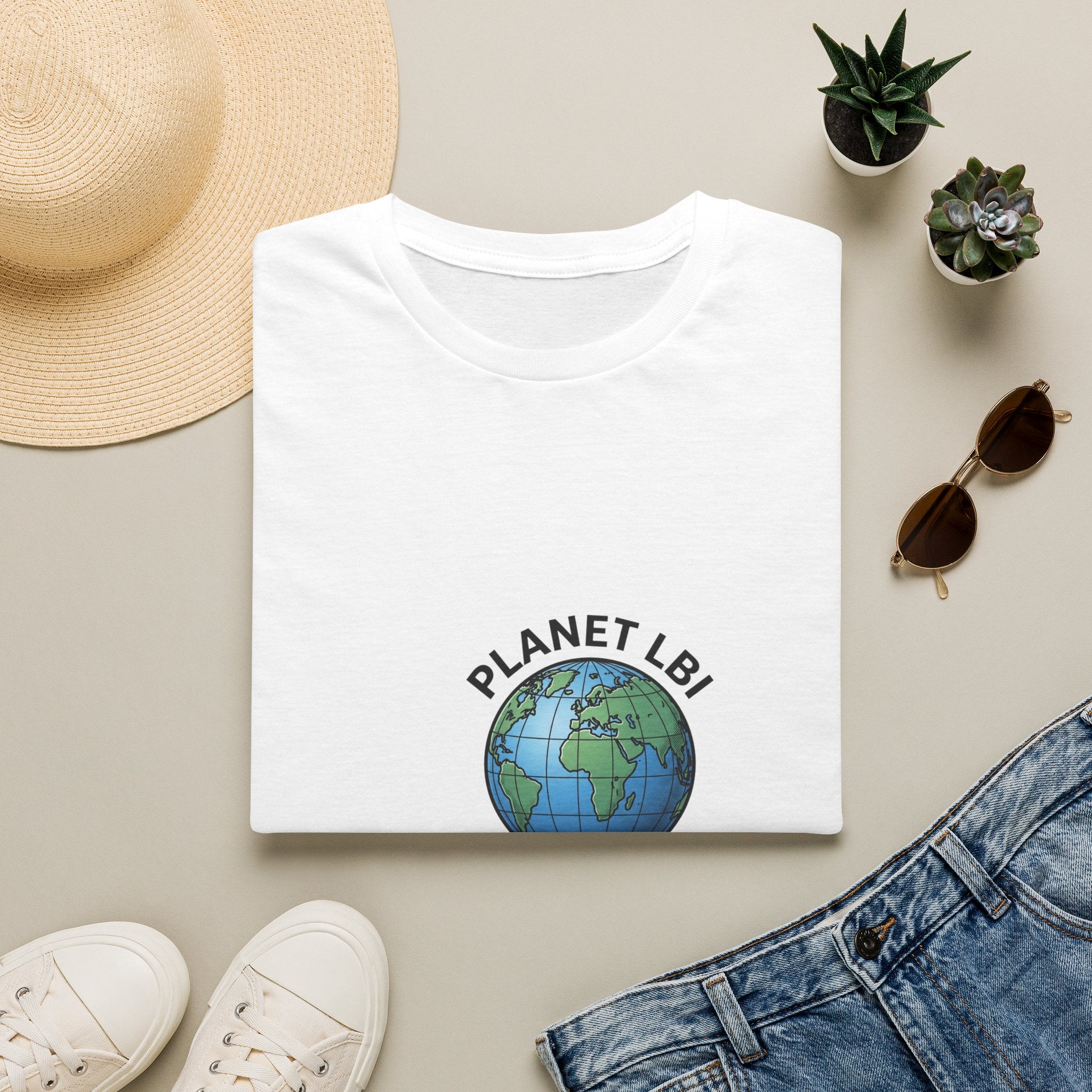 Planet LBI 08008 Graphic T‑Shirt —  Eco Vibe Tee