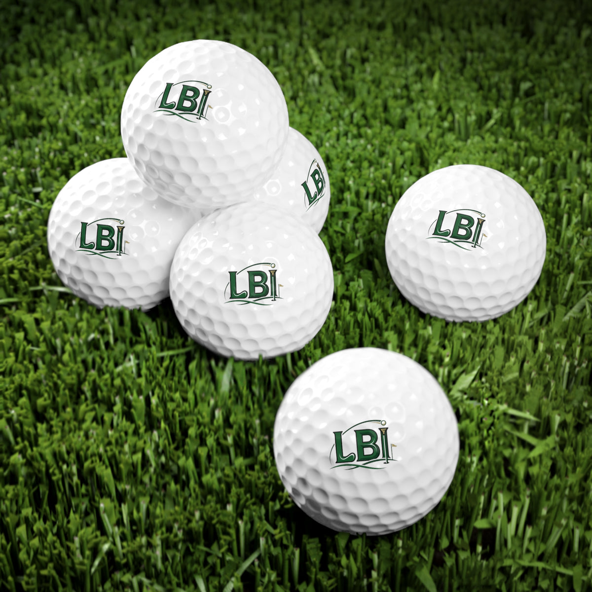 LBI Golf Balls, 6pcs