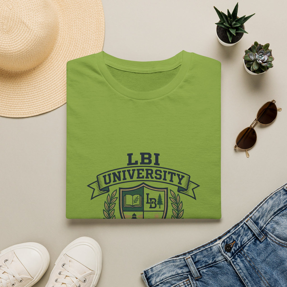 LBI UNIVERSITY 08008 T‑Shirt Trademarked