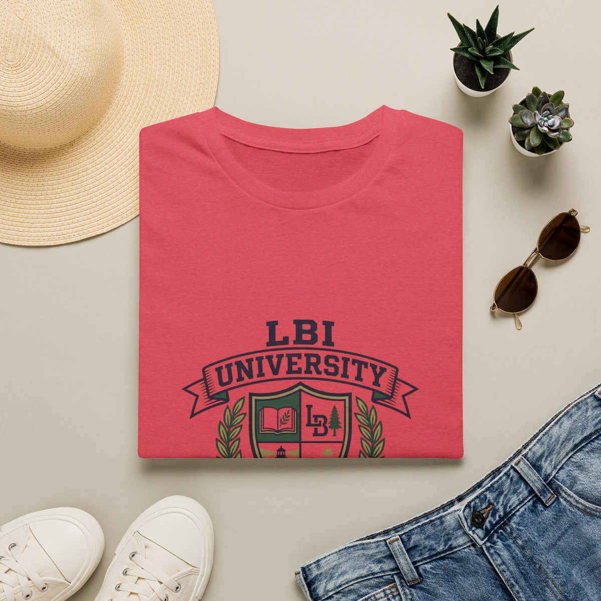LBI UNIVERSITY 08008 T‑Shirt Trademarked