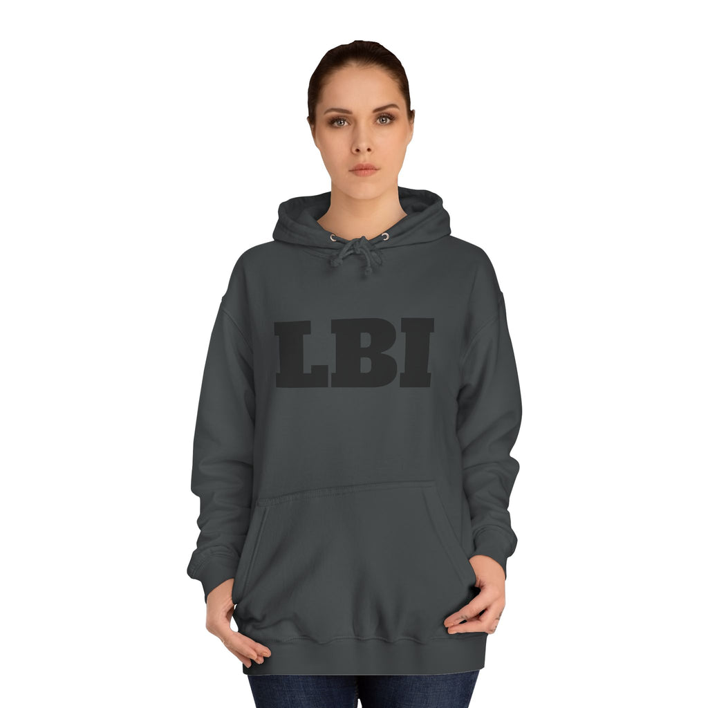 LBI College Hoodie — Classic Campus Lettering Pullover
