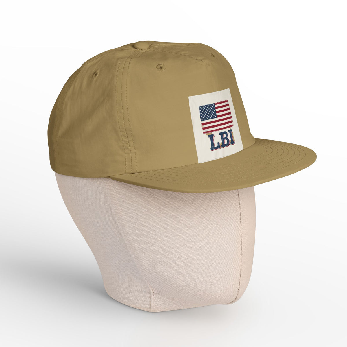 AMERICAN FLAG LBI  Embroidered Globe Baseball Hat