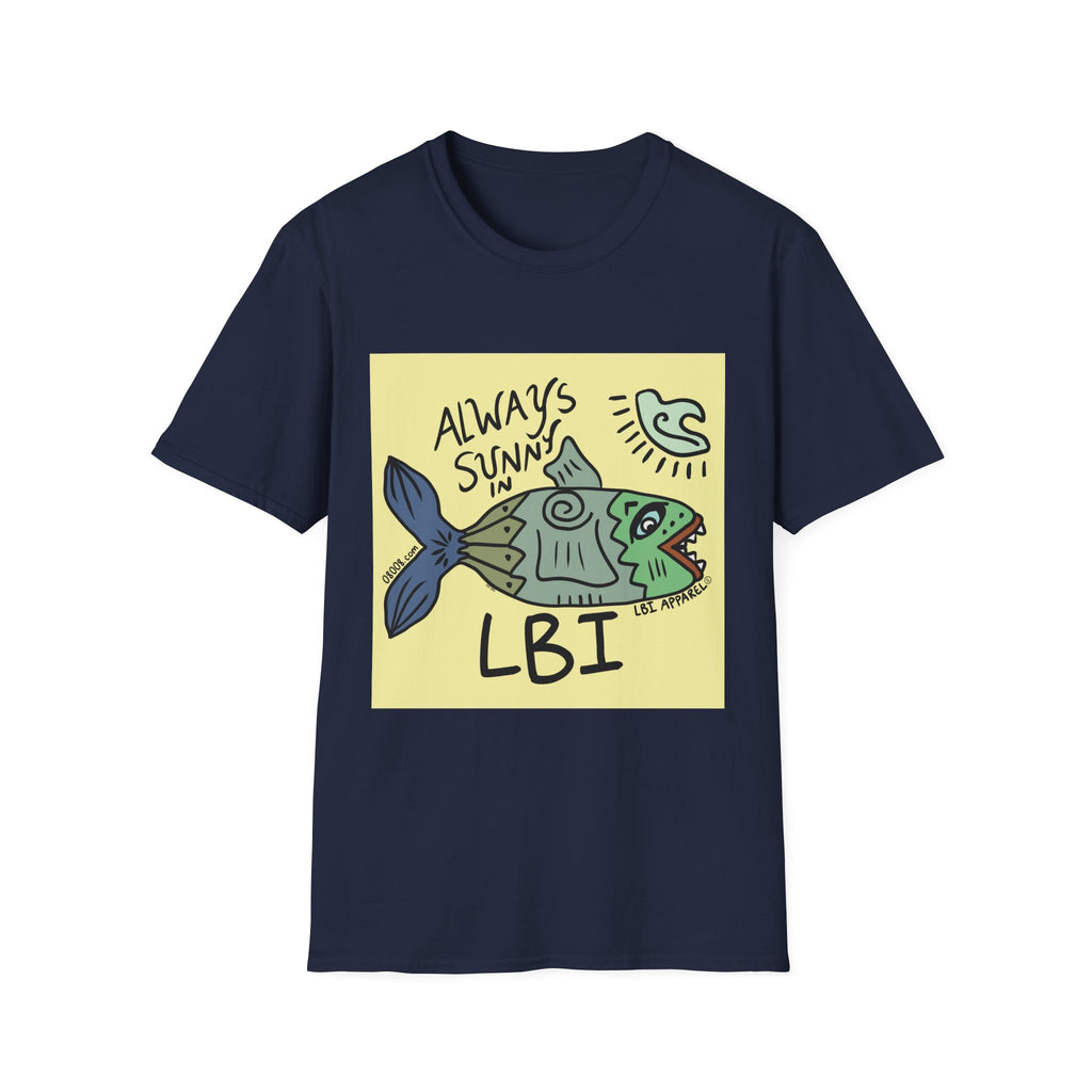 Always Sunny in LBI T-Shirt — Beachy Fish Graphic Tee