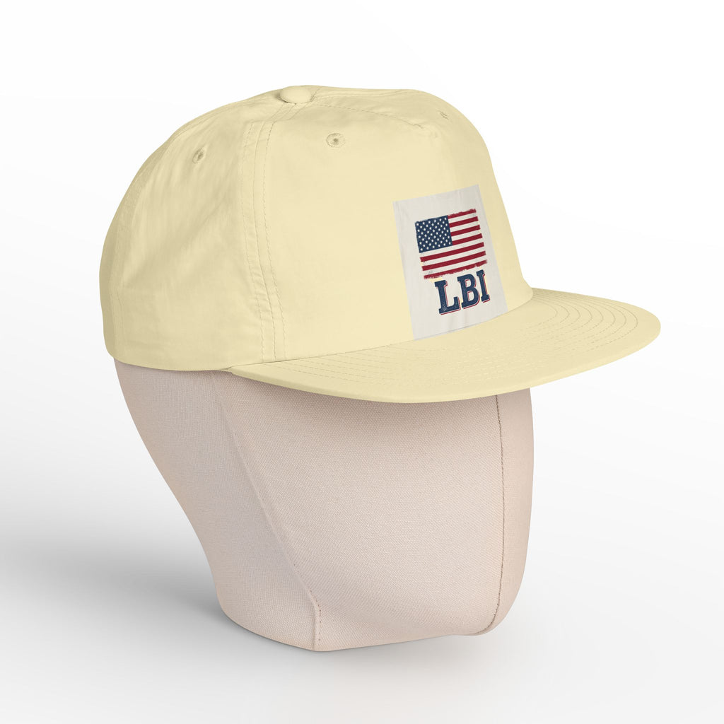 AMERICAN FLAG LBI  Embroidered Globe Baseball Hat