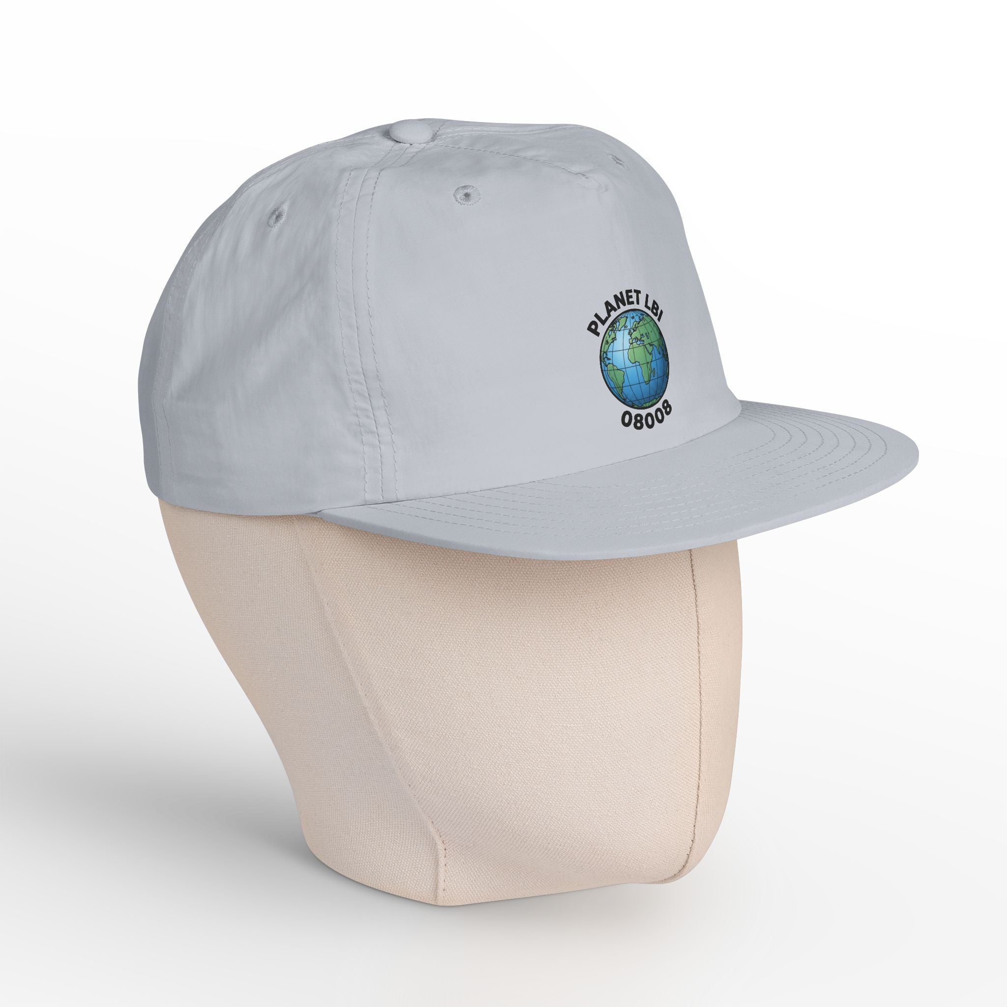 Surf Cap — 'Planet LBI ' Embroidered Globe Baseball Hat