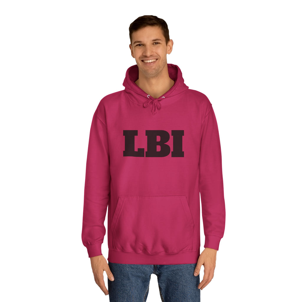 LBI College Hoodie — Classic Campus Lettering Pullover