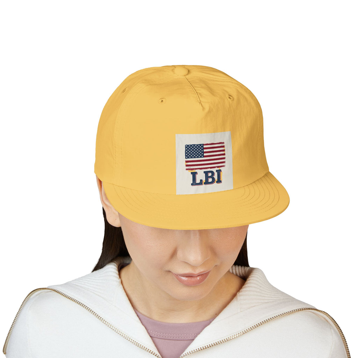 AMERICAN FLAG LBI  Embroidered Globe Baseball Hat