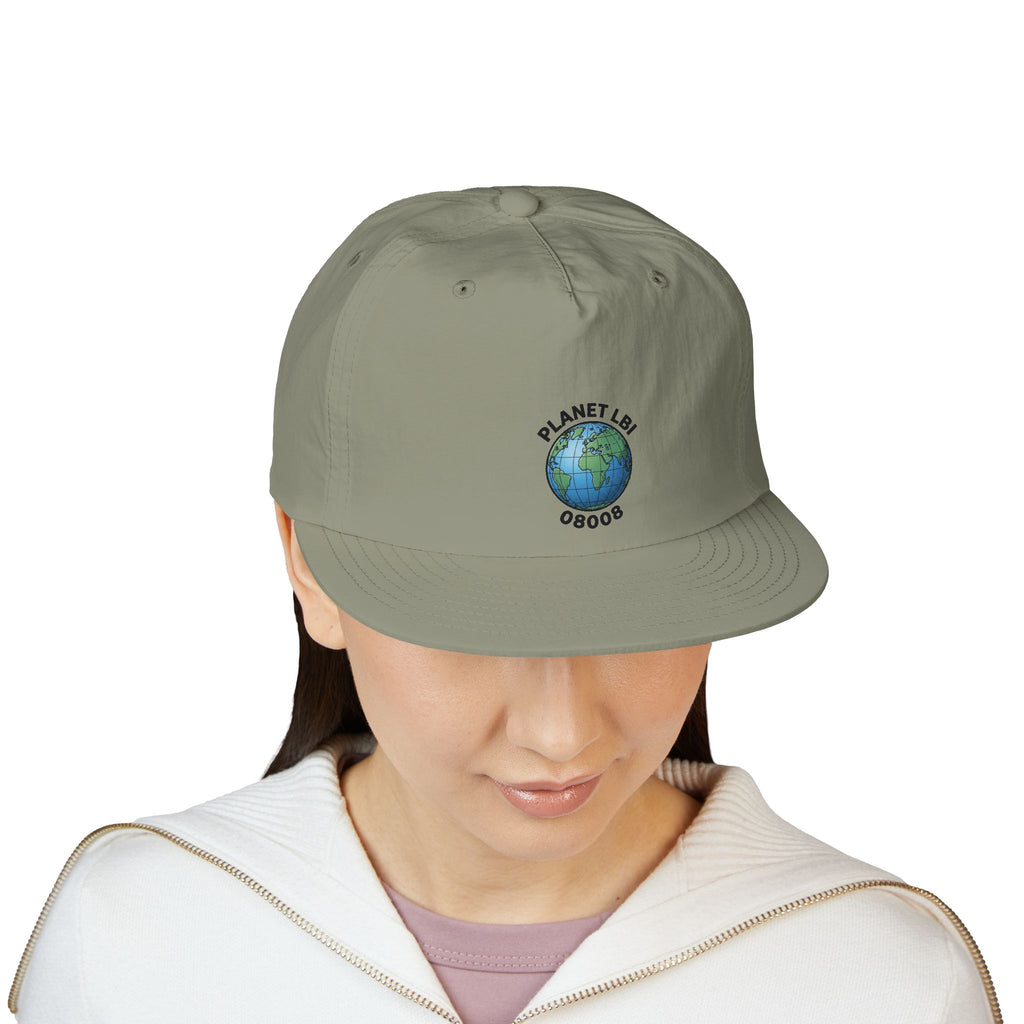 Surf Cap — 'Planet LBI ' Embroidered Globe Baseball Hat