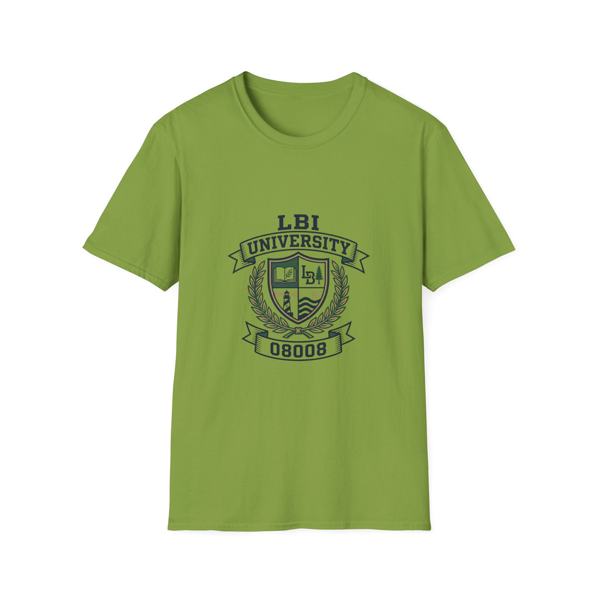 LBI UNIVERSITY 08008 T‑Shirt Trademarked