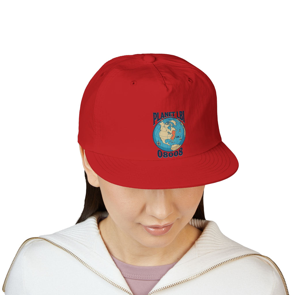 Planet LBI 08008 NJ Embroidered Globe Baseball Hat