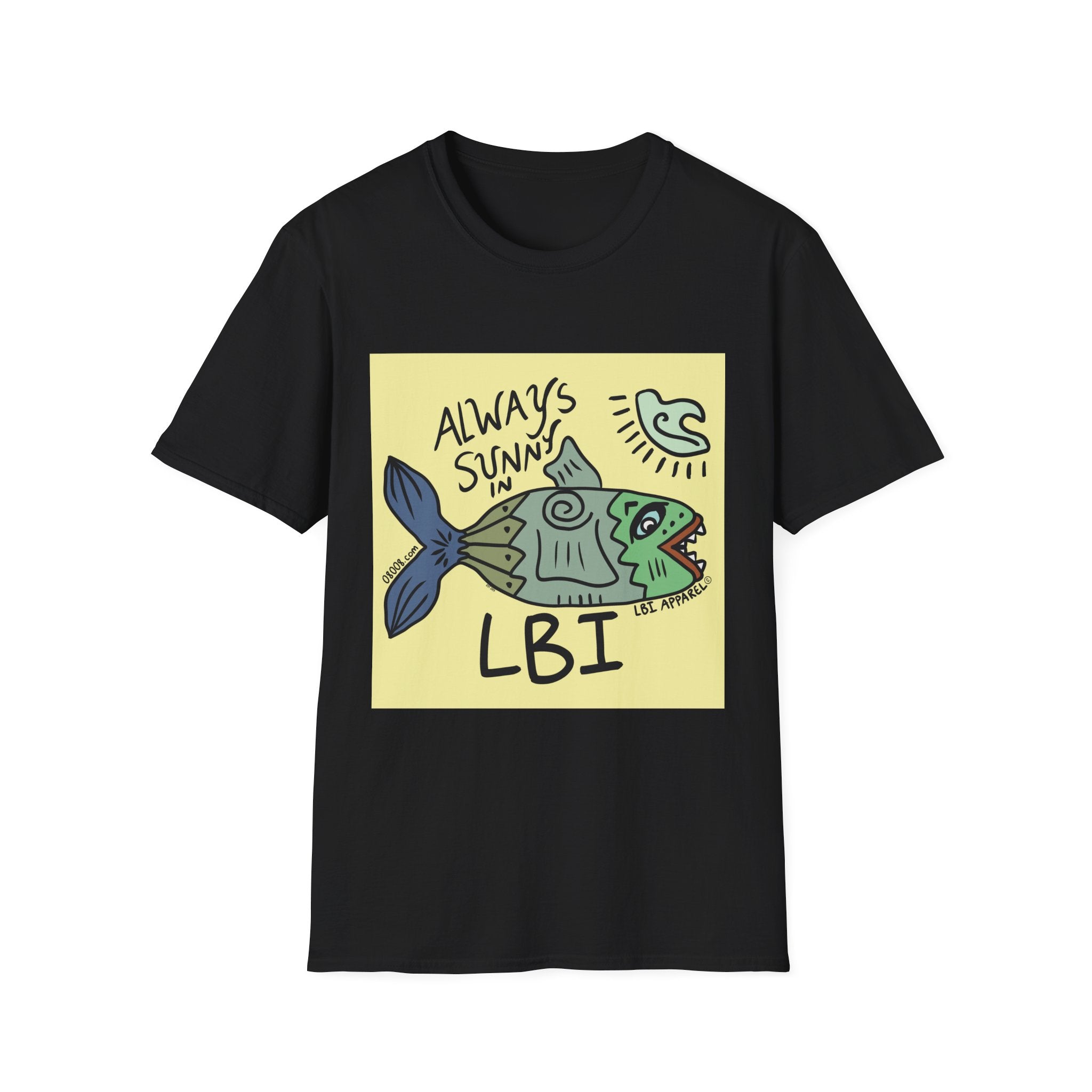 Always Sunny in LBI T-Shirt — Beachy Fish Graphic Tee