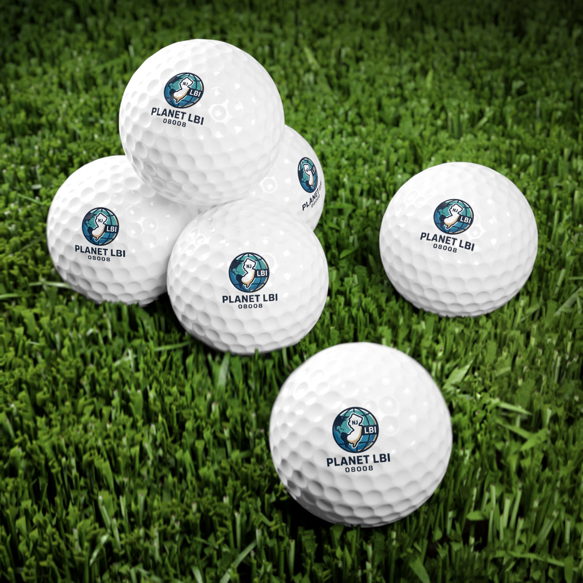 PLANET LBI Golf Balls, 6pcs