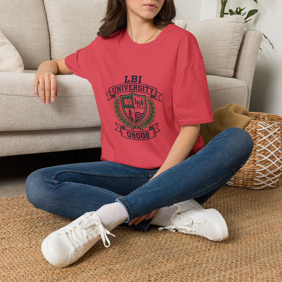 LBI UNIVERSITY 08008 T‑Shirt Trademarked