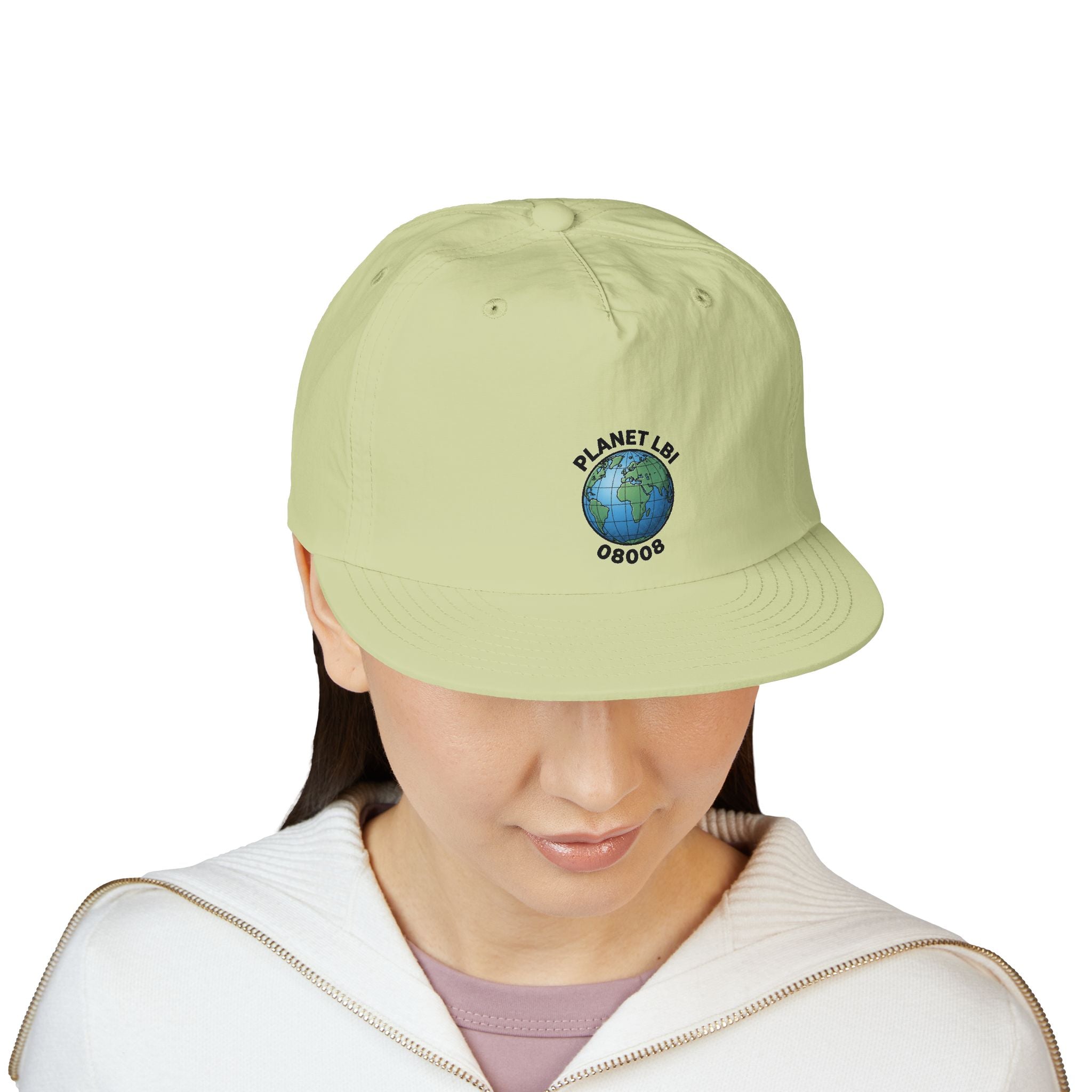Surf Cap — 'Planet LBI ' Embroidered Globe Baseball Hat
