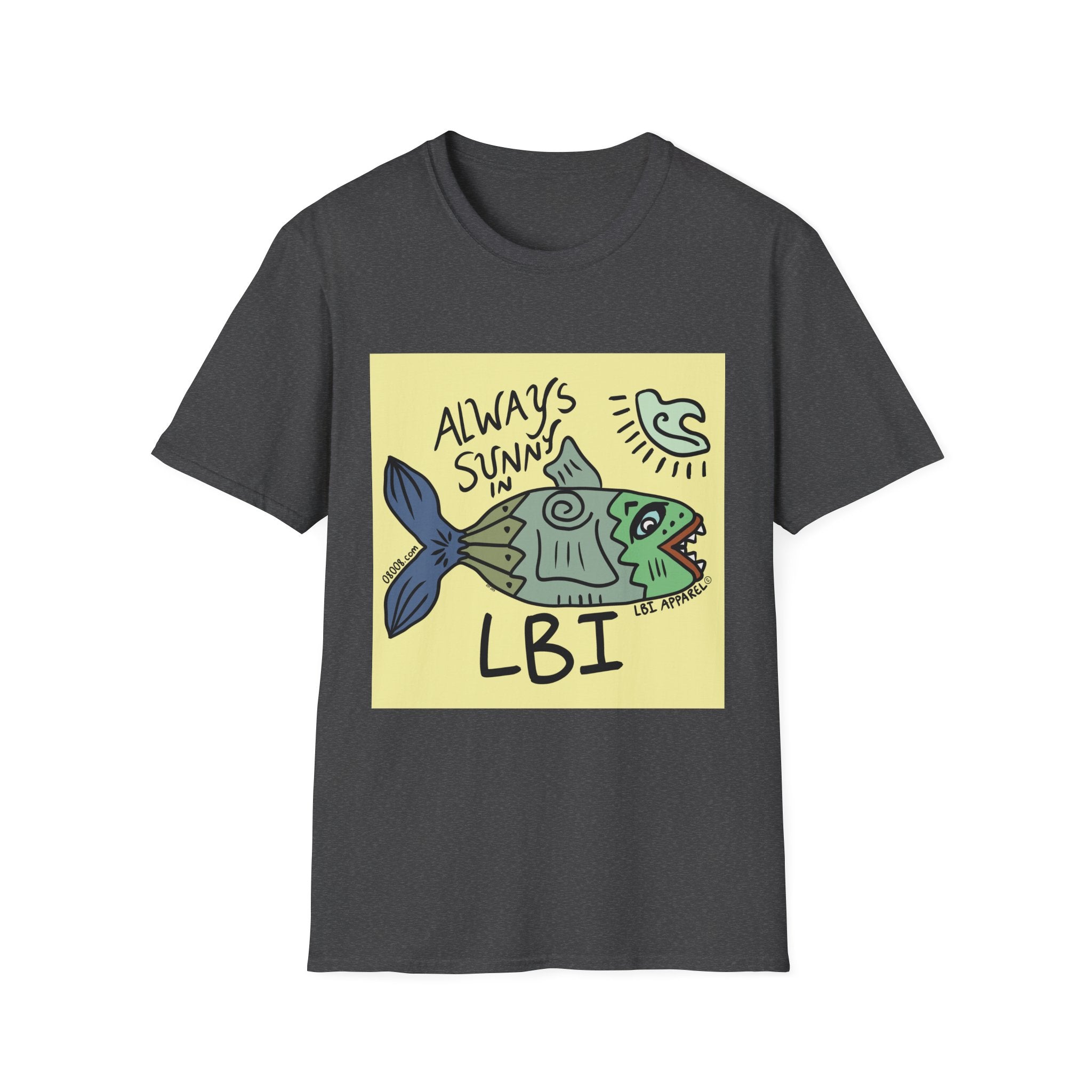 Always Sunny in LBI T-Shirt — Beachy Fish Graphic Tee