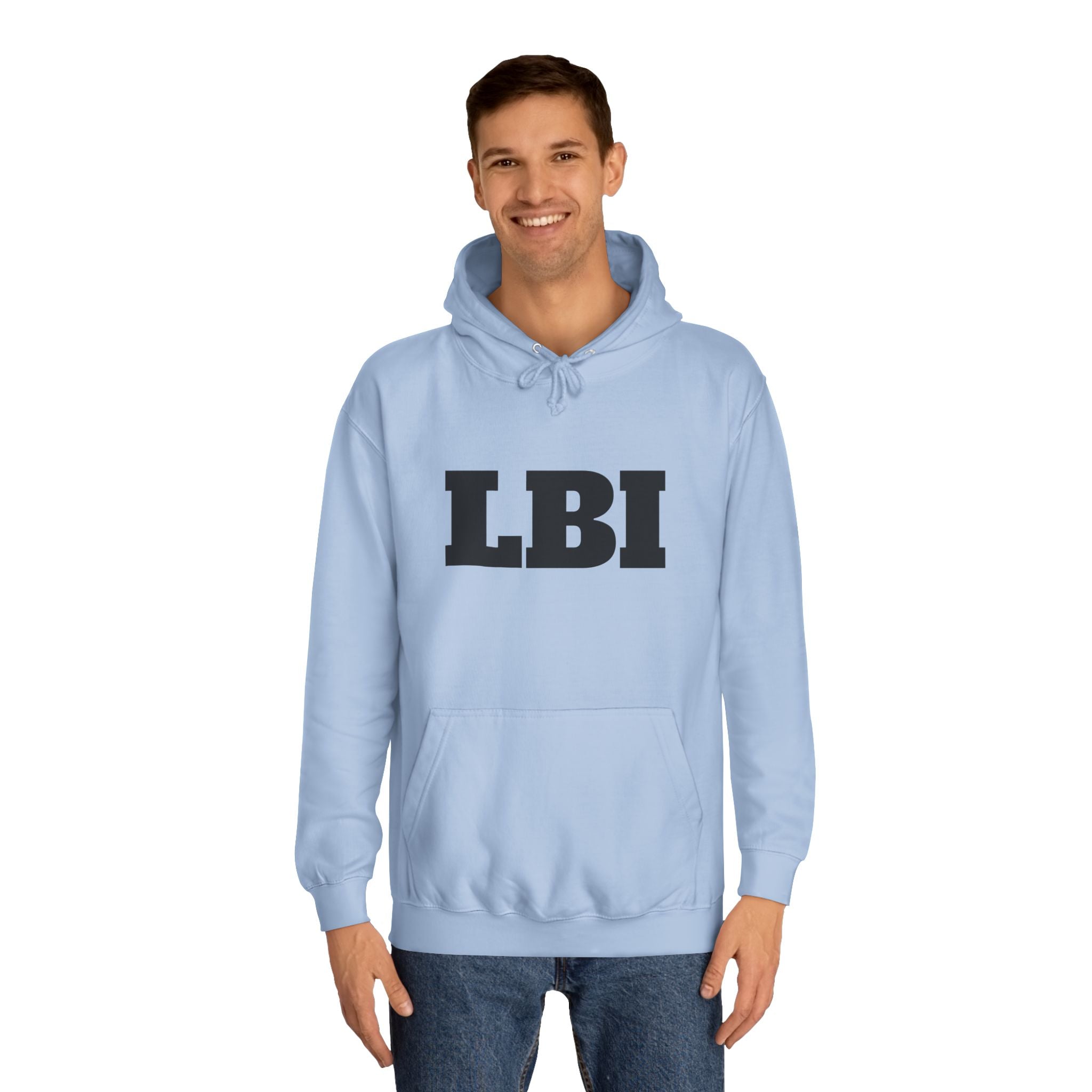 LBI College Hoodie — Classic Campus Lettering Pullover