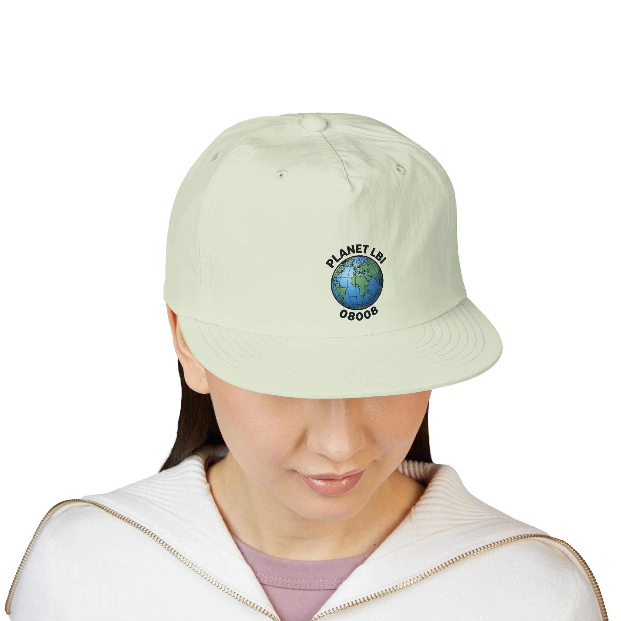 Surf Cap — 'Planet LBI ' Embroidered Globe Baseball Hat