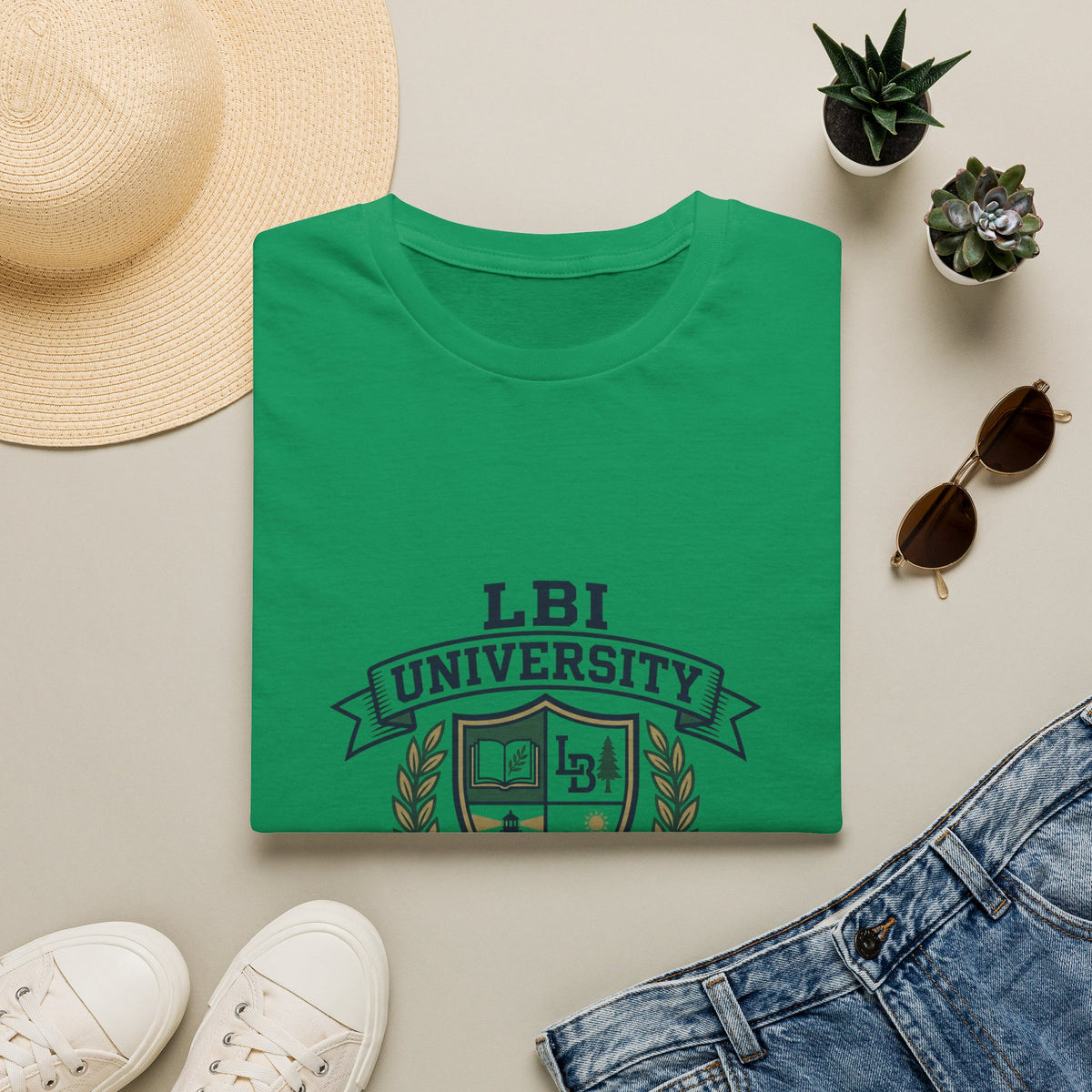 LBI UNIVERSITY 08008 T‑Shirt Trademarked